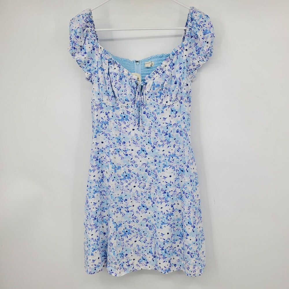 Aeropostale Floral Babydoll Sweetheart Fit and Flare Women's Mini Dress Medi